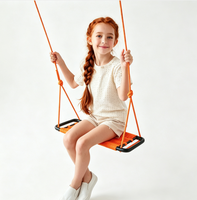 Balançoire pour enfants en plastique tressé à la main Ropecube pour l'intérieur/l'extérieur, jardin, cour, aire de jeux, garderie, école - 3 ans et plus, installation facile