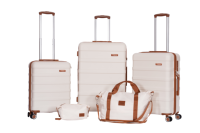 Nouvel arrivage de valise à combinaison rétro avec fermeture éclair et ouverture Bagages à roulettes en matériau ABS Ensemble de grandes valises d'affaires