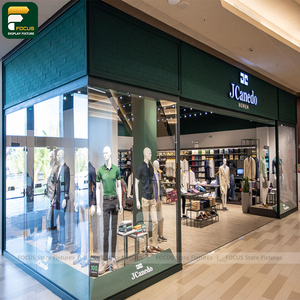 Custom Luxury Clothing Shop Garment Cabinet <b>Wall</b> Shelving Rack Cashwrap Counter Display Unit - Product Image 6