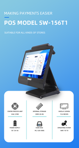 Sistema POS de pantalla táctil única de 15.6 pulgadas, caja registradora, computadora POS, sistema POS todo en uno. - Product Image 2