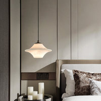 Suspension en albâtre, luminaire en forme de dôme, éclairage suspendu en marbre, lampe en pierre naturelle blanche pour îlot de cuisine, chambre et salle à manger