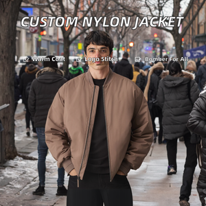 2023 ODM <b>Winter</b> Wholesale Eco-Friendly Waterproof Cotton Bomber Jacket Men Canvas Casual <b>Thick</b> Thermal Fashion <b>Coat</b> - Product Image 2