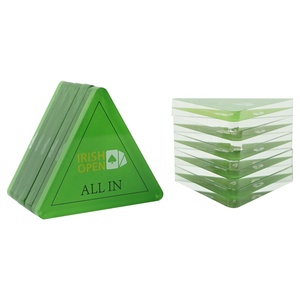 Botón de póker personalizado de alta calidad, Cartucho de <span class=keywords><strong>casino</strong></span> de acrílico triangular, con diseño <span class=keywords><strong>gratis</strong></span> de logotipo personalizado - Product Image 2