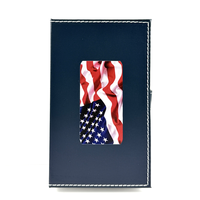 Dominos drapeau américain double six, 28 pièces, 11x18cm, étui de transport en cuir portable, jeu de voyage, jeu de société pour club et activités de groupe