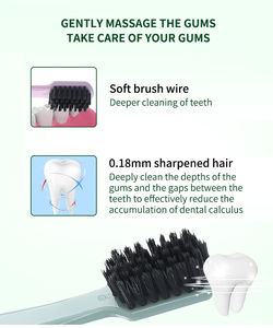 Cepillo de dientes PLA ecológico Econewleaf, cepillo de dientes biodegradable de almidón de maíz con logotipo personalizado, cerdas suaves para uso doméstico - Product Image 5