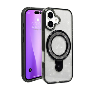 Electroplate Foldable Multi Colors Phone Case Magnetic Ring <b>Stand</b> Wireless Charging Card Holder Sports for for TPU+PC - Product Image 2