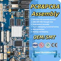 PCB de Alta Calidad FR4 de Alta Temperatura de Fusión, Multicapa, con Máscara de Soldadura Azul, con Componentes SMD de Doble Cara para Sistemas DAQ
