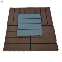 Texture en bois Offre Spéciale 30x30cm Carreaux de terrasse en plastique à emboîtement pour plancher de jardin et patio