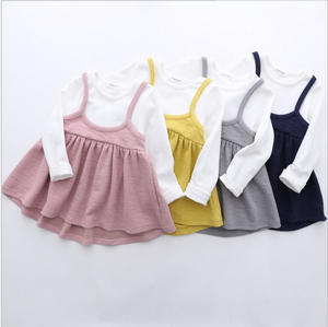 Vestido de Fiesta de Algodón para Niñas, Diseño de Última Moda, Largo hasta la Rodilla, Manga Larga, para Invierno, de China - Product Image 1