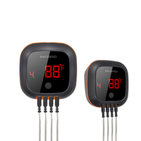 Termometer Daging Digital Nirkabel INKBIRD Blue Tooth Probe BBQ IBT-4XS