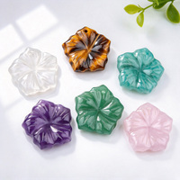Pendentif en cristal de rose naturel sculpté en forme de fleur, breloque en pierre précieuse en forme de feuille avec trou pour la fabrication de bijoux, cadeau en gros