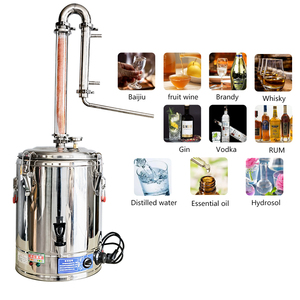 Torre de Cristal de condensador de cobre con enchufe de 15L, malla de cobre integrada, accesorios de destilería para cerveza privada - Product Image 5