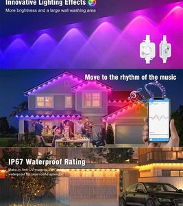 Outdoor Permanent Christmas Light IP68 Connect Rgb DC48V Permanent Holiday Light Waterproof Pixel <b>Led</b> Lighting Decoration - Product Image 3