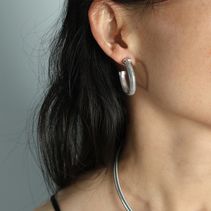 Fashion Jewelry <b>Set</b> Gold Zinc Alloy <b>Bracelet</b> Necklace Earrings Party Women's Retro Reticulated Design Stackable - Product Image 3