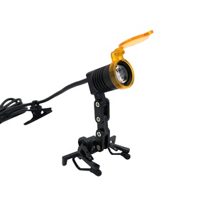 Linterna frontal LED portátil para uso dental, oral y de otorrinolaringología, con clip, brillo ajustable, múltiples colores, material de aleación. - Product Image 4