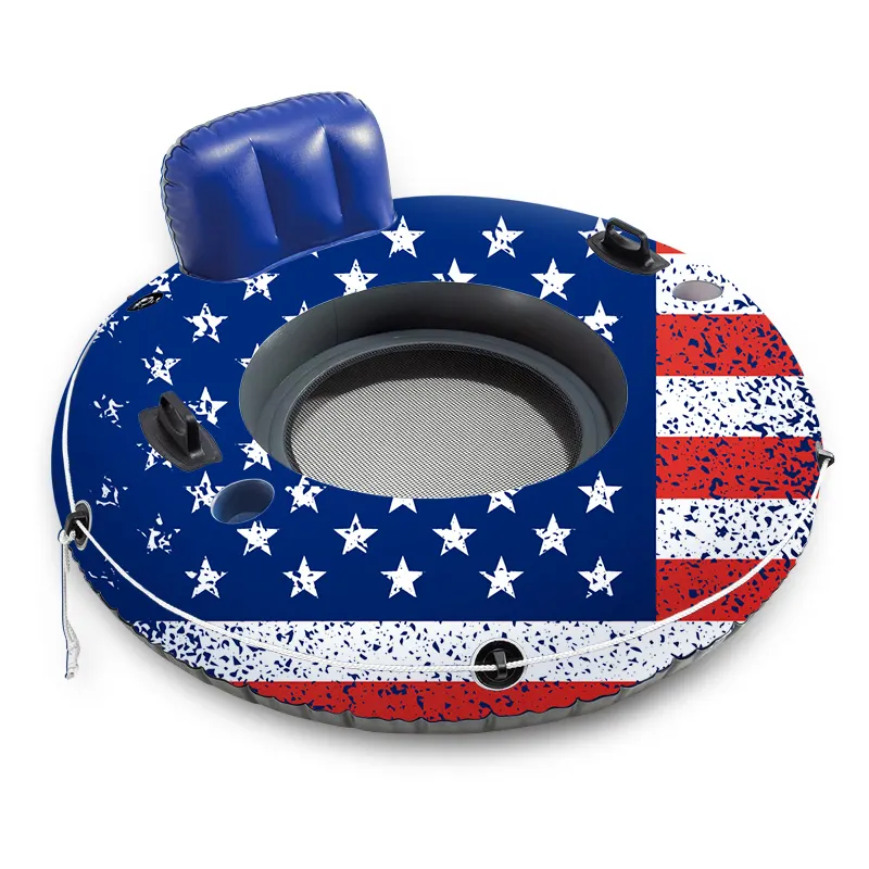 Tubo inflável para piscina flutuante personalizado, tubo inflável para rio, anel de natação à deriva