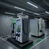 Station de recharge pour véhicules électriques SCU EVMS 360/480KW DC avec interface CCS 250A, montage au sol, extérieur, pour usage industriel