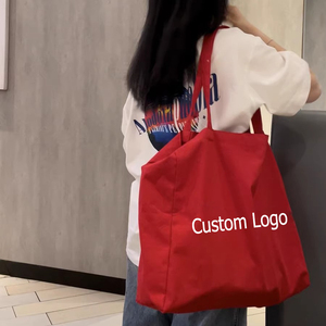 Tas <span class=keywords><strong>Belanja</strong></span> Fashion Ramah Lingkungan dari Kain Katun, Gaya Kasual dengan Logo Kustom - Product Image 5