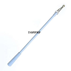 Hot Sale Fiberglass <b>Curtain</b> Baton Handle Stick <b>with</b> Metal <b>Hook</b> - Product Image 1