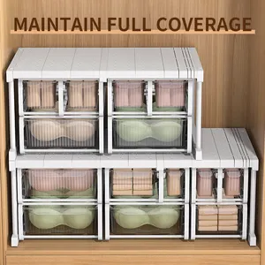 Wardrobe Storage Layer By Layer Artifact Underwear Drawer Style Sock Sorting Box Messes Storage Box Clothes Cabinet Partition