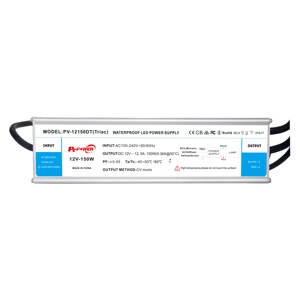 IP67 Waterproof 150W Triac <b>Dimmable</b> <b>LED</b> <b>Drivers</b> CE/CB/CUL Certified Aluminum Housing 5-Year Warranty Single Output AC-DC 12V/24V - Product Image 2