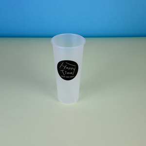 Gobelets transparents personnalisables avec logo, gobelets en plastique givré, gobelets en plastique injecté, prix d'usine - Product Image 5