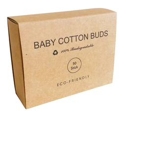 Coton-tiges biodégradables jetables en forme de <span class=keywords><strong>gourde</strong></span>, grand format, pour le nettoyage du visage des nourrissons et des enfants, paquet de 50 - Product Image 5