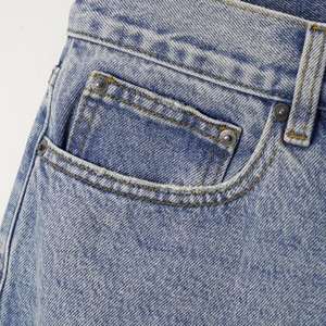 Shorts en jean décontractés bleu clair pour homme, coupe ample, style vintage délavé, jambe droite, Jorts, streetwear décontracté, baggy, été 2026 - Product Image 5