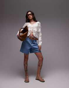 Maglione da donna in <span class=keywords><strong>cotone</strong></span> <span class=keywords><strong>bianco</strong></span> all'uncinetto vestiti stile uncinetto <span class=keywords><strong>Cardigan</strong></span> coprente da spiaggia bohémien - Product Image 4