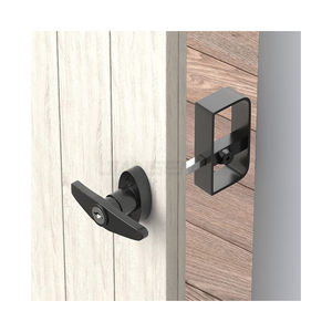 US Local Stock moderne poignée en T <span class=keywords><strong>serrure</strong></span> hangar porte fer loquet <span class=keywords><strong>serrure</strong></span> Kit clôture porte loquet pour toute porte battante de bâtiment - Product Image 1