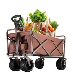 Wagon pliable léger et compact pour les courses quotidiennes et les voyages Structure de plate-forme polyvalente Support personnalisé OEM - Product Image 1