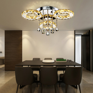 LED çağdaş kristal avize zhongshan aydınlatma fabrika dewdrop kristal kristal tavan ışık iç mekan aydınlatması - Product Image 5