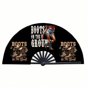 Custom Carved Portable Bamboo <b>Handheld</b> <b>Fans</b> - Product Image 2