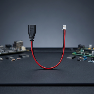 Type C Female Head to PH2.0 Power Supply <b>Cable</b> (2PCS)-Black/Red PH2.0-2P Connector 5V High Efficiency XC009 - Product Image 2