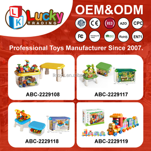 भाग्यशाली टॉयसिल्ड प्लास्टिक बड़े ब्लॉक निर्माण खिलौना कार 40-टुकड़ा डिय खिलौना कार 40-टुकड़ा डिय खिलौना असेंबली पहेली - Product Image 6