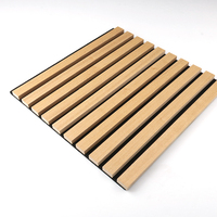 Precio bajo Venta al por mayor Panel acústico de listón de madera Suministro directo de fábrica Roble moderno Nogal Akupanel Panel de pared interior de MDF