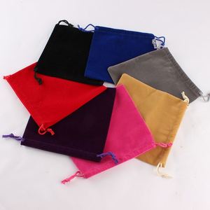 Bolsa de Piel de Ciervo Azul Lago, Bolsas de Regalo Personalizables con Logotipo Impreso en Tela de Terciopelo para Guardar Joyas y Anillos - Product Image 6