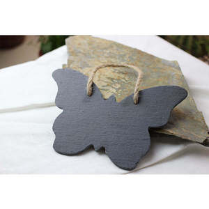 Cadeau <span class=keywords><strong>Avis</strong></span> suspendu Ardoise décorative avec corde de retenue comme plaque signalétique Panneau de porte Ardoise Tableau mémo en forme de cœur pour l'écriture - Product Image 6