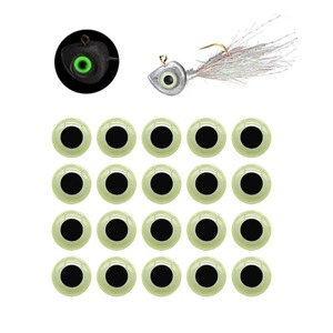 Craft Eyes For Lures 3mm/4mm/5mm/6mm/7mm Chartreuse 3D Holographic Fly  Tying Jigs Crafts Dolls Fishing Lure Eyes