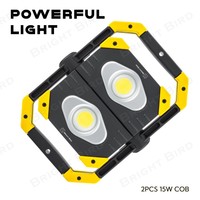 Luz DE TRABAJO LED Cob de 1800 lúmenes, luz de inspección de emergencia recargable portátil multifuncional y ajustable