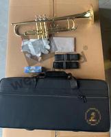 Wholesale/OEM/Factory Price Wind Instrument B Flat Brass Trumpet Professional Musical Instrument TMP-JY11 Trumpet Gold