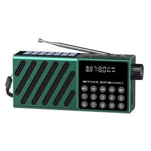 Radio Portátil BT AM FM con USB/Tarjeta TF, Altavoz Integrado, Larga Duración de Batería, Conector para Auriculares, Linterna y Función de Grabación - Product Image 1