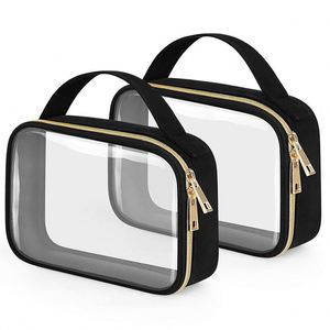 Newest Cosmetic Bag Portable Clear PVC Zipper Bag Fashion Ladies <b>Purse</b> Waterproof Travel Cosmetic Bag - Product Image 1