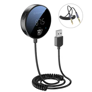 Transmitter Receiver Bluetooth 5.0 Adapter for Car Hands-free Communication TF Card Playback Support Multiple Formats Receiver