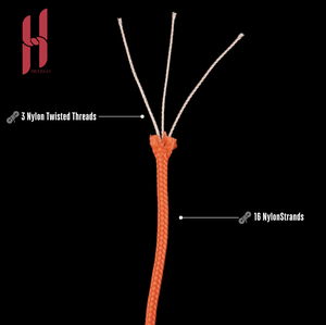 Cuerda de utilidad de nailon multiusos de 3mm para Paracord 425 con 3 hilos de núcleo para manualidades DIY uso en el hogar al aire libre cremallera hecha en Tailandia - Product Image 4