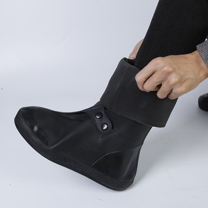 Bottes de <span class=keywords><strong>moto</strong></span> imperméables en PVC légères et tendance pour hommes - Chaussures de <span class=keywords><strong>pluie</strong></span> d'extérieur imperméables - Product Image 6