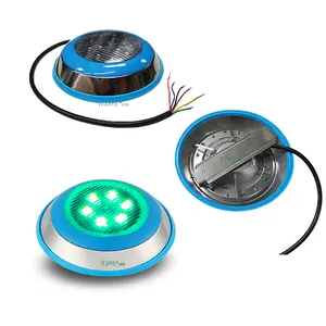 Submersible Led Swimming Pool Light Round Shape Ip68 Stainless Steel Underwater Light