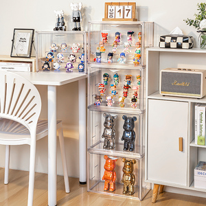 स्पष्ट एक्रिलिक धूल-नि: शुल्क प्लास्टिक घन मैनुअल मॉडल भंडारण बॉक्स खिलौने मॉडल पारदर्शी खिलौना आंकड़े गेराज किट प्रदर्शन के मामले बॉक्स - Product Image 3