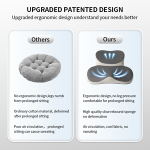 Pressure Relief Thicken Meditation Seat <strong>Cushion</strong> Non-Slip Orthopedic <strong>Memory</strong> <strong>Foam</strong> Seat <strong>Cushion</strong> Ergonomic for Long Sitting - Product Image 5