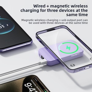 Fox W014 3C Chứng Nhận Cross-Biên Giới Siêu Nhanh Sạc 15W Li-Polymer Pin Sạc Không Dây ABS Chất Liệu Type-C Đầu Vào - Product Image 4